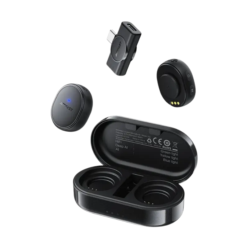 ACEFAST R3 Wireless Magnetic Lavalier AI Microphones