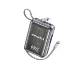 AWEI MH818 65W 20000mAh Power Bank with Built in Cables
