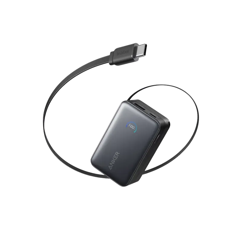Anker Nano 10000mAh 45W Power Bank with Built-In Retractable USB-C Cable (A1638) Anker Nano 10000mAh 45W Power Bank with Built-In Retractable USB-C Cable (A1638)