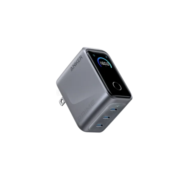 Anker Prime 160W 3-Port GaN Fast Charger with Smart Display (A2687)