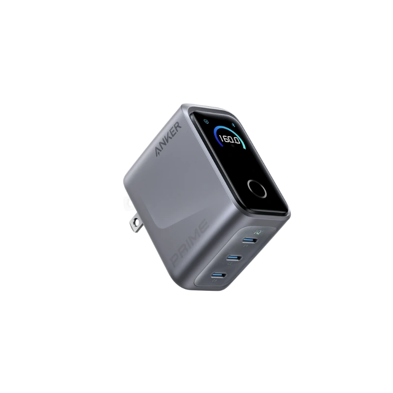 Anker Prime 160W 3-Port GaN Fast Charger with Smart Display (A2687)
