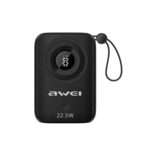 Awei P23K 10000mAh 22.5W Fast Charging Pawerbank with Digital Display