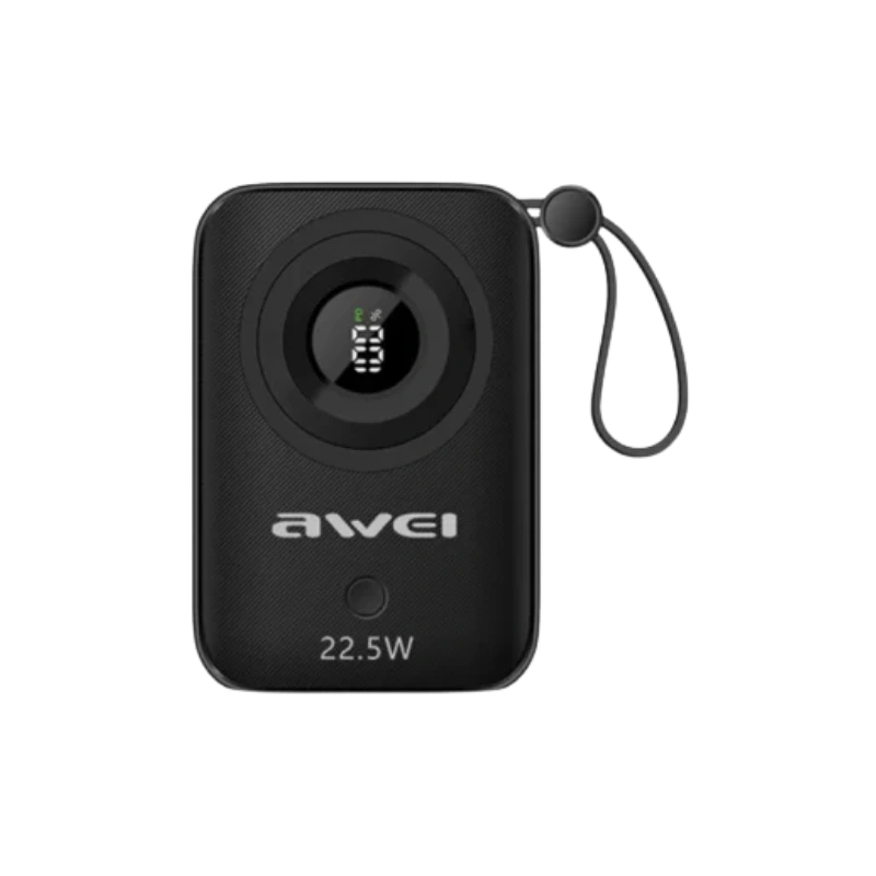 Awei P23K 10000mAh 22.5W Fast Charging Pawerbank with Digital Display