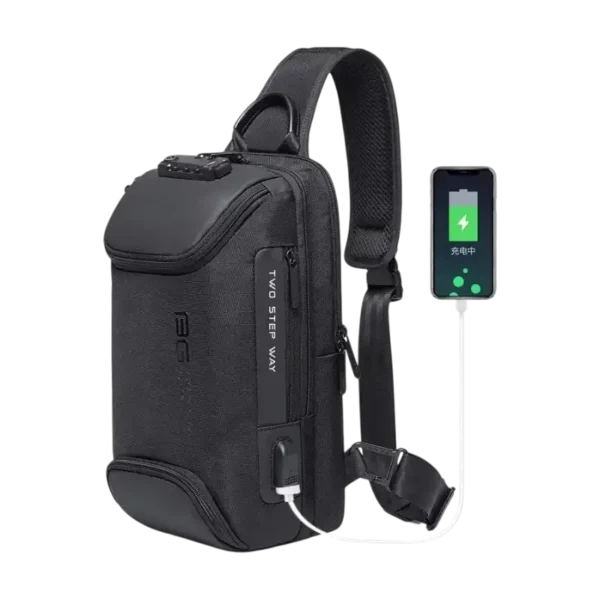 BANGE BG-7082 Anti-theft TSA Lock Crossbody Bag Waterproof Chest Pack