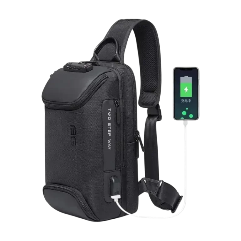 BANGE BG-7082 Anti-theft TSA Lock Crossbody Bag Waterproof Chest Pack