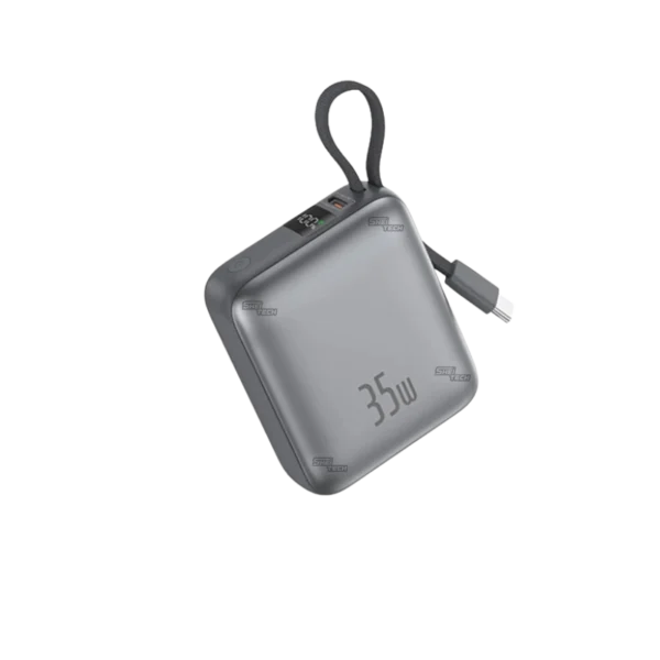 Foneng PX137 10000mAh 35W Fast Charging Power Bank With Built-in Type-C Cable