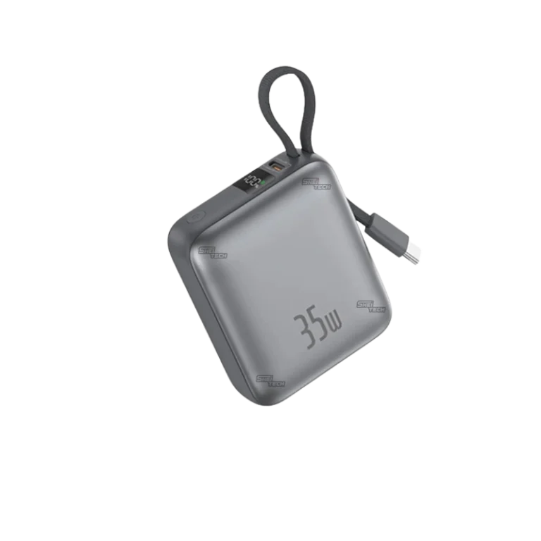 Foneng PX137 10000mAh 35W Fast Charging Power Bank With Built-in Type-C Cable