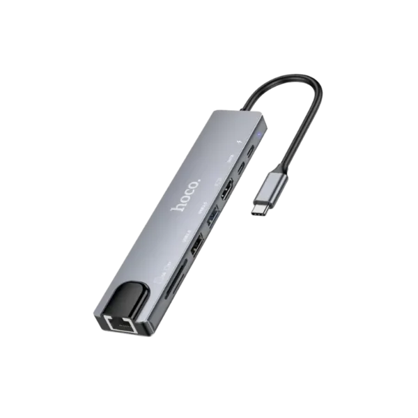 Hoco DUP09 8-in-1 Docking Hub Converter Adapter