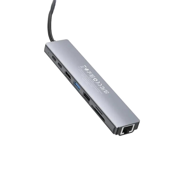 Hoco DUP09 8-in-1 Docking Hub Converter Adapter