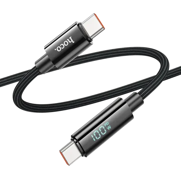 Hoco U125 Benefit 100W USB-C to USB-C Cable With Display