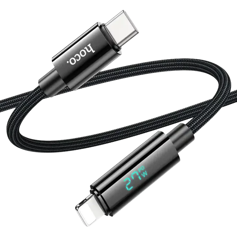 Hoco U125 Benefit 27W Type-C to Lightning Cable With Display