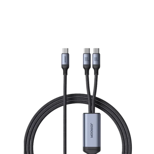Joyroom A21 100W 2-in-1 Type-C to Dual Type-C Fast Charging Cable