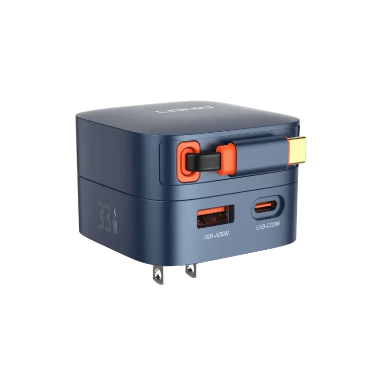 LDNIO Q9 33W Safe PD Fast Charger with Retractable Type-C Cable