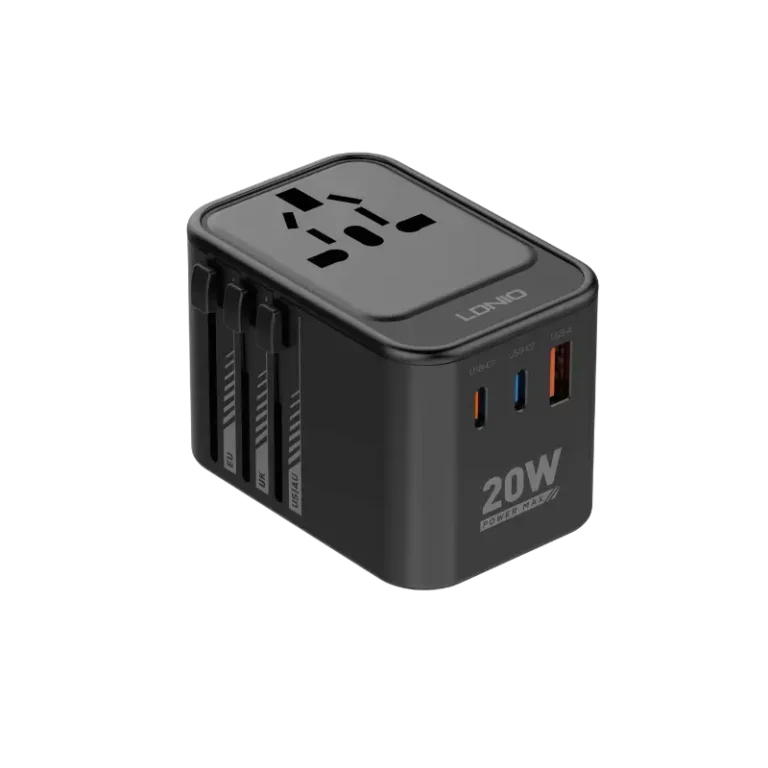 LDNIO Z9 3 USB Ports 20W GaN Travel Adapter