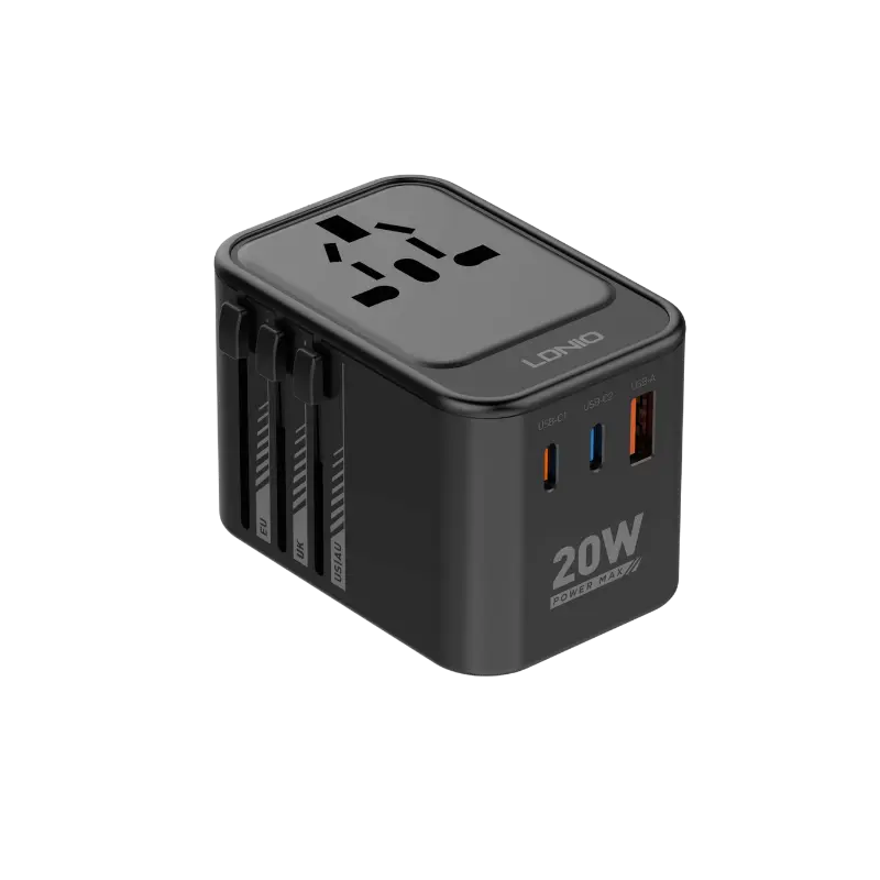 LDNIO Z9 3 USB Ports 20W GaN Travel Adapter