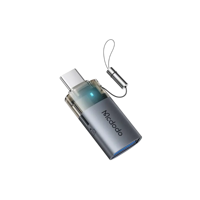 MCDODO OT-760 2-IN-1 USB-A TO USB-C TRANSFER ADAPTER WITH TF CARD READER