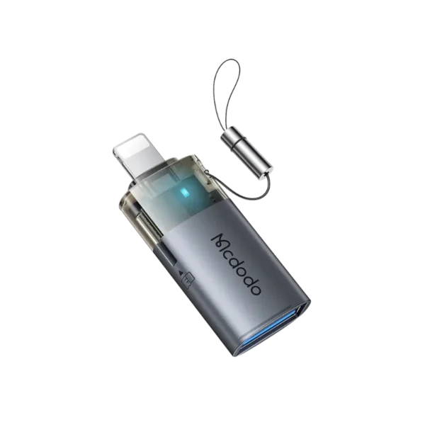 MCDODO OT-785 2-in-1 USB to Lightning OTG Adapter