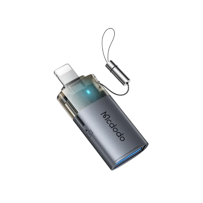 MCDODO OT-785 2-in-1 USB to Lightning OTG Adapter