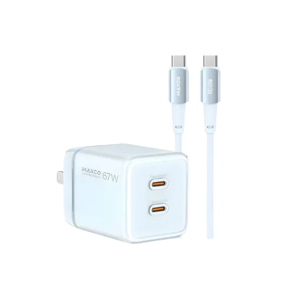 Maxco MC20CC 67W GaN Fast Charger with Dual Type C Port