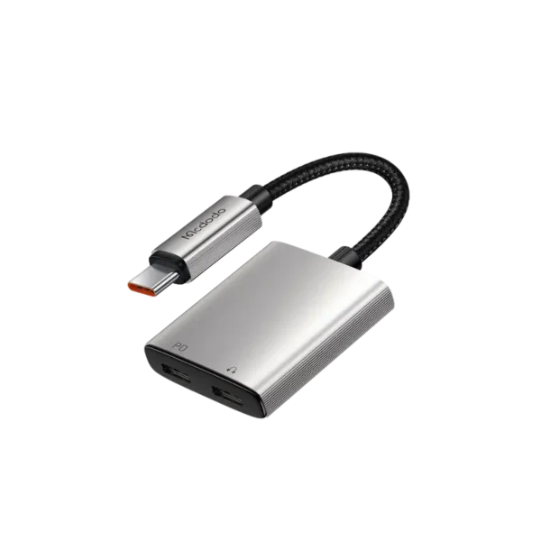 Mcdodo CA-5570 2-in-1 USB-C to Dual USB-C Audio Adapter