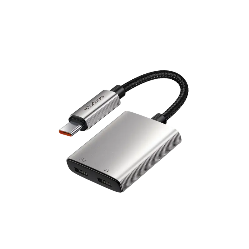Mcdodo CA-5570 2-in-1 USB-C to Dual USB-C Audio Adapter