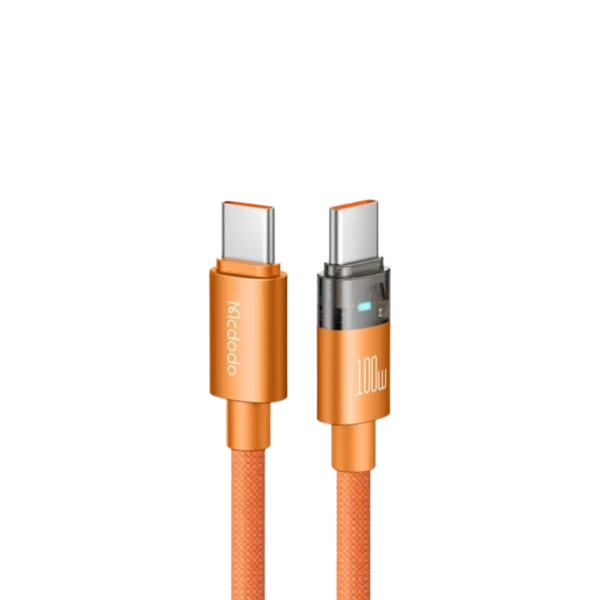 Mcdodo CA-5585 100W Type-C to Type-C Fast Charging Cable with Light