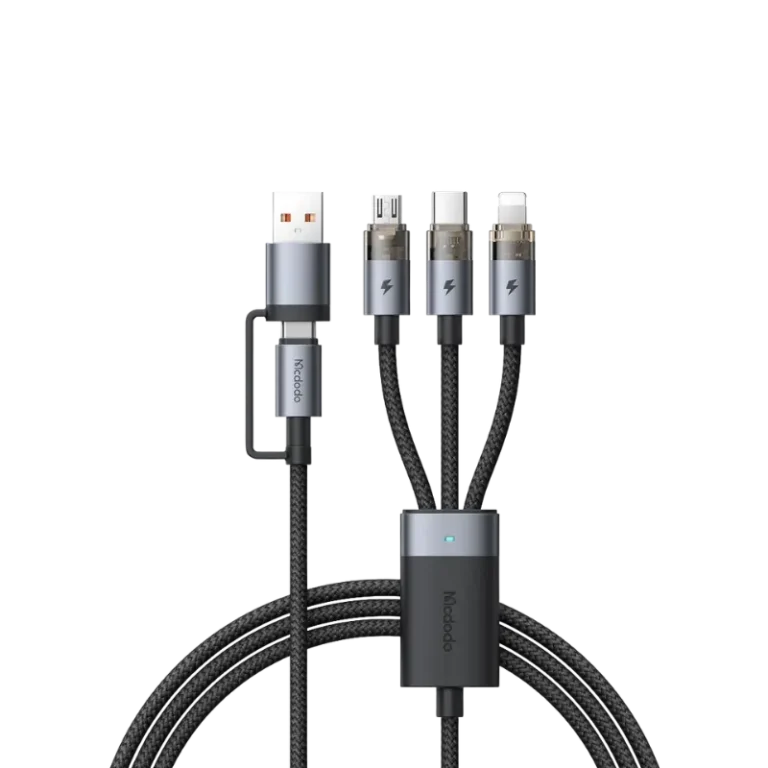 Mcdodo CA-7260 6 in 1 100W Transparent Cable with Charging Light