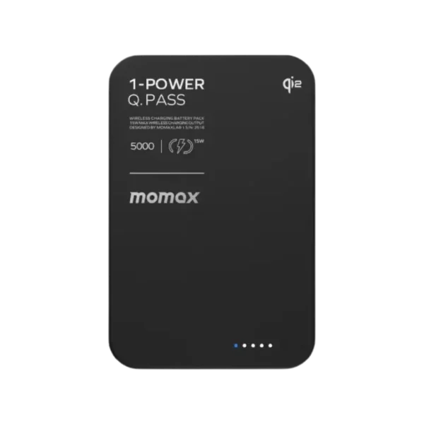Momax 1-Power Q.Pass Qi2 Magnetic Wireless Power Bank - 5000mAh