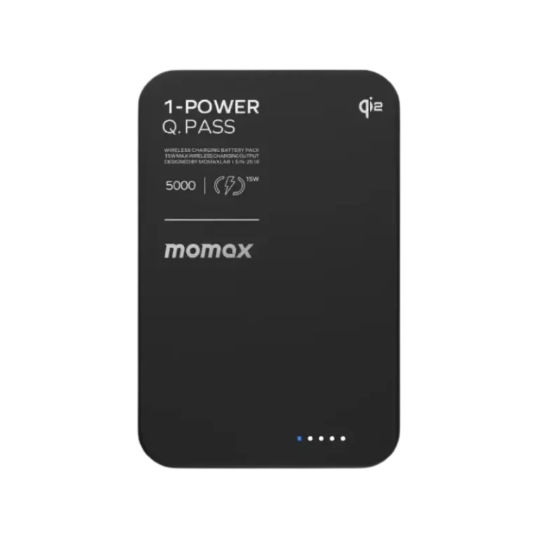 Momax 1-Power Q.Pass Qi2 Magnetic Wireless Power Bank - 5000mAh