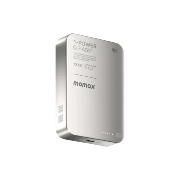 Momax 1-Power Q.Pass² 10000mAh Qi2 25W Magnetic Wireless Powerbank