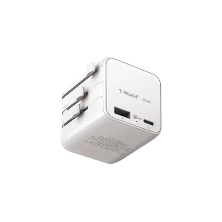 Momax UA29 1-World² 20W Universal 2-Port GaN Travel Adapter