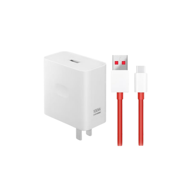 OnePlus SUPERVOOC 100W Power Adapter with USB-A to USB-C Cable