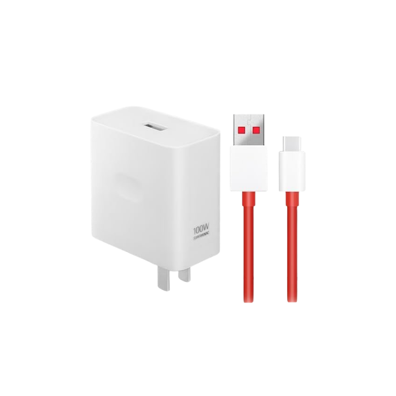 OnePlus SUPERVOOC 100W Power Adapter with USB-A to USB-C Cable