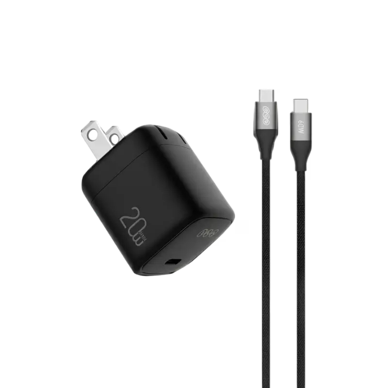 QCY CK02-MG 20W Charger with Type-C to Type-C Cable