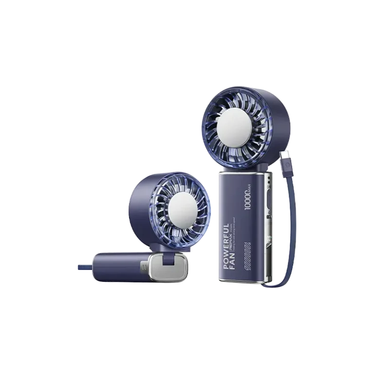 Remax RS-SF28 10000mAh 2-in-1 Handheld Fan & Power Bank