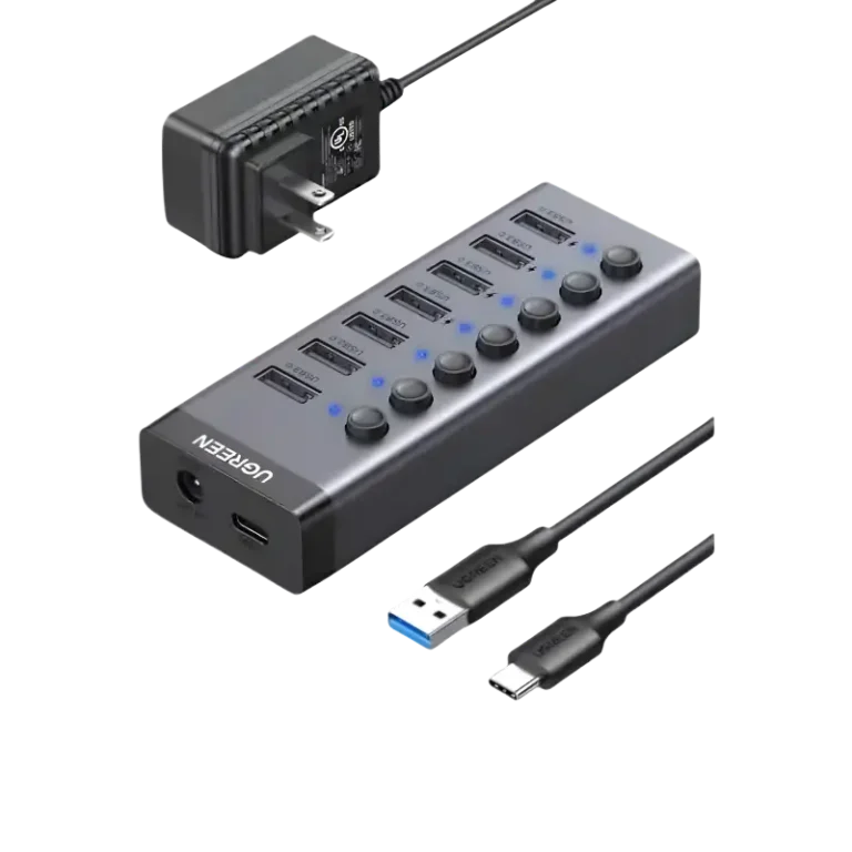 UGREEN 7-Port USB 3.0 Hub with 4 Smart Charging Ports (30778)