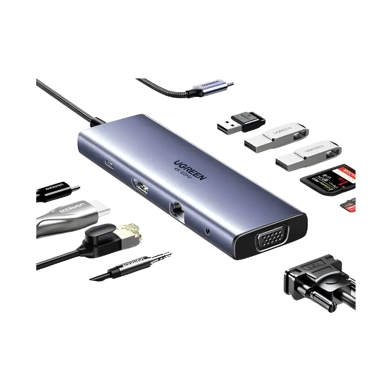 UGREEN CM498 10-IN-1 USB C DOCKING STATION (25043)