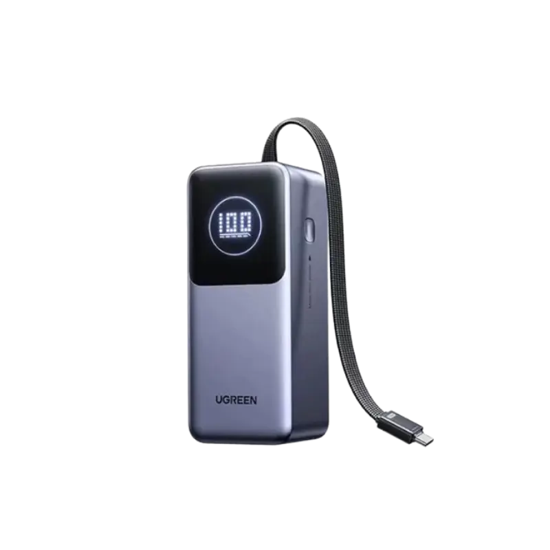 UGREEN PB723 130W 20000mAh Power Bank with Built-in Cable (55365) UGREEN PB723 130W 20000mAh Power Bank with Built-in Cable (55365)