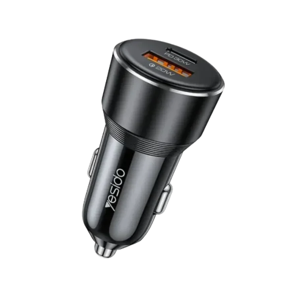 YESIDO Y64 Premium 50W Dual-Port Car Charger